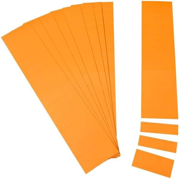 Einsteckkarten für 9,5mm Einsteckschiene 70x7,5mm VE=420 Stück orange-0