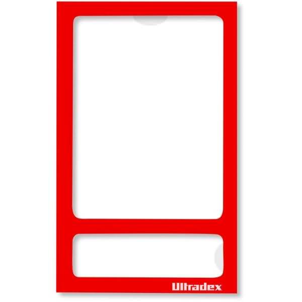 Fototasche magnetisch mit Rückwand 70x113mm rot VE=5 Stück