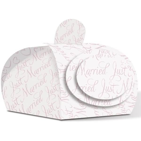 Geschenkbox Hochzeit Rose 6,5x6x4,3cm VE=12 Stück-1
