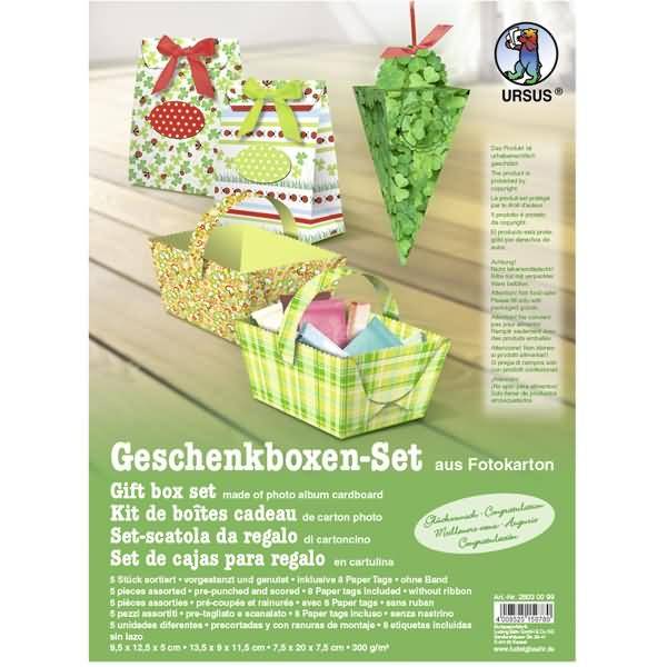 Geschenkbox-Set Glückwunsch Boxen sortiert VE=5 Stück-0