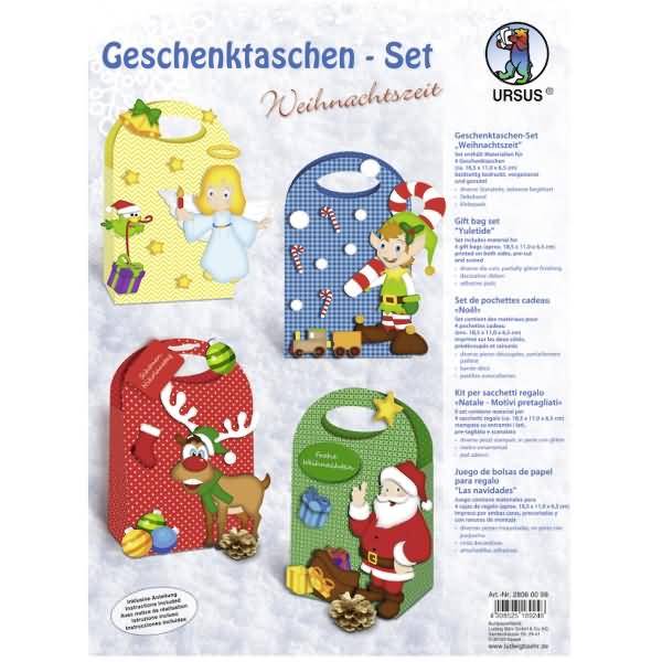 Geschenktaschen-Set Weihnachtszeit VE=5 Stück-0