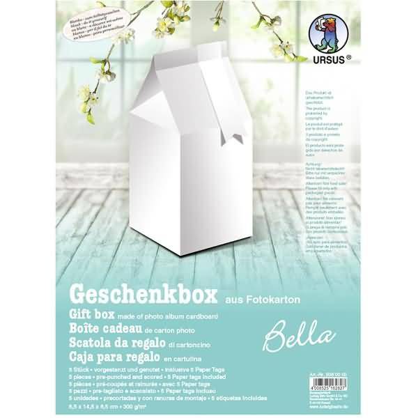 Geschenkbox Bella 6,5x14,5x6,5cm VE=5 Stück weiß-0