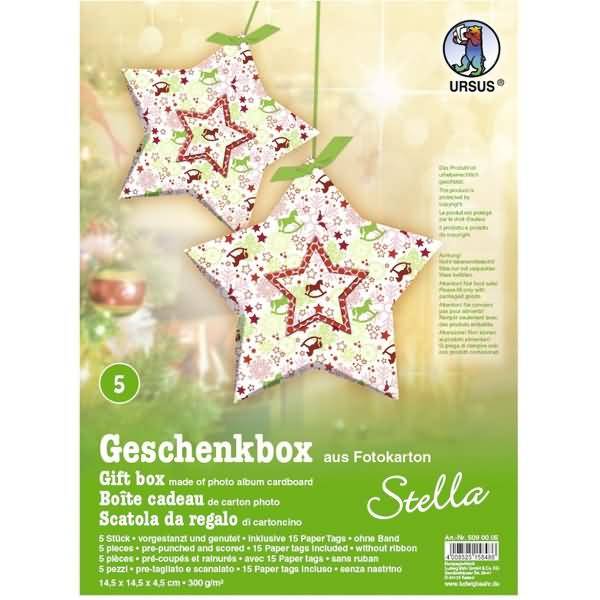 Geschenkbox Stella 14,5x14,5x4cm VE=5 Stück Motiv: 05-0