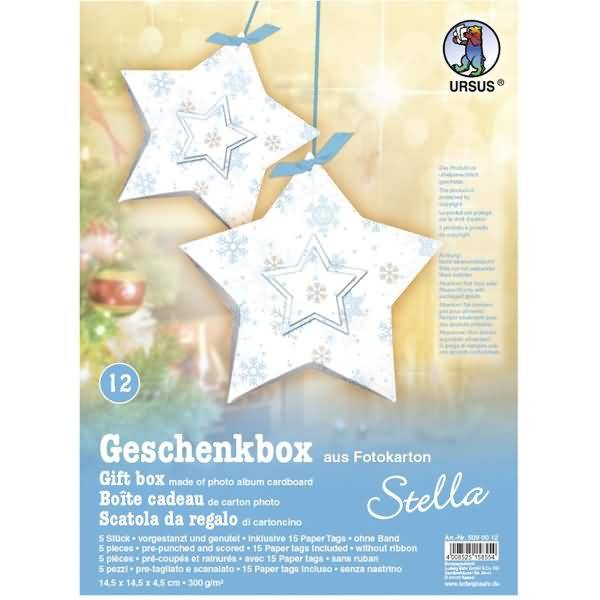 Geschenkbox Stella 14,5x14,5x4cm VE=5 Stück Motiv: 12-0