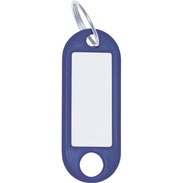 Schlüsselanhänger mit Ring 18mm VE=10 Stück blau-0