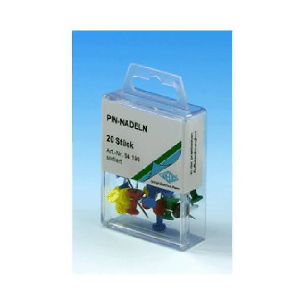 Pin-Nadel Diaboloform glasklar VE=20 Stück