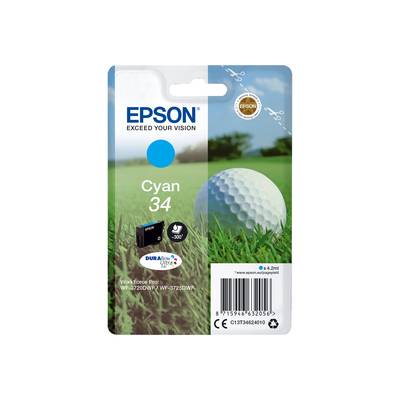 Epson Tinte T3462, 34 Original  Cyan C13T34624010
