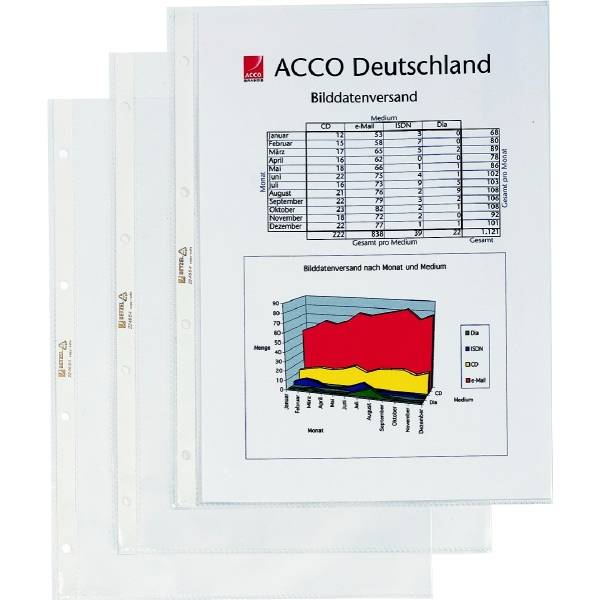 Prospekthüllen A4 60my PP geprägt VE=50 Stück-0