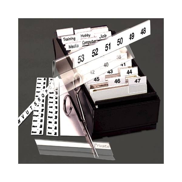 Kartenreiter 10x150mm selbstklebend weiß 5 Stück-0