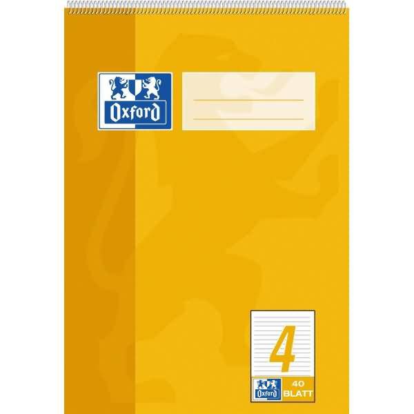 Spiralschulblock A5 40 Blatt 70g/qm Lineatur 4