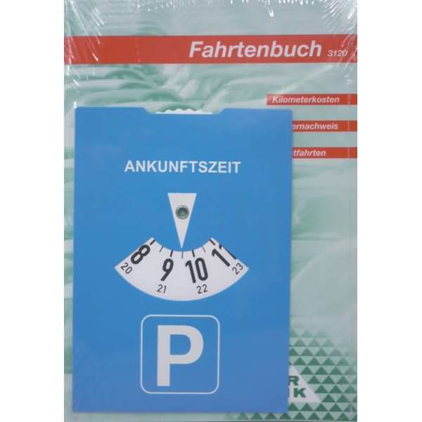 Formularbuch Fahrtenbuch A5 VE=2 Stück + 1 Parkscheibe