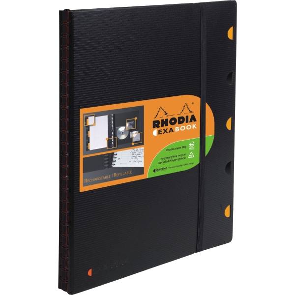Meetingbook A5 90g/qm 160 Blatt liniert schwarz-0