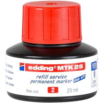 Nachfülltinte edding MTK 25 refill service für edding Permanentmarker 25ml rot