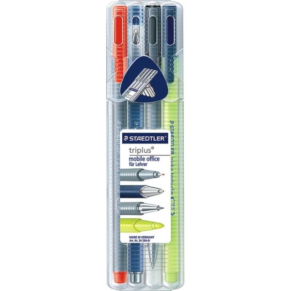 Schreibgeräteset triplus multi-set sortiert VE=4 Stück-1