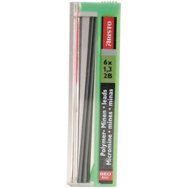 Feinminen 1,3mm 2B graphit VE=6 Stück