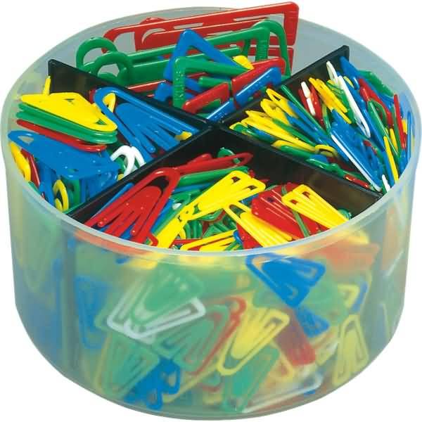 Plastikclips Set 21/25/35/60mm VE=650 Stück sortiert