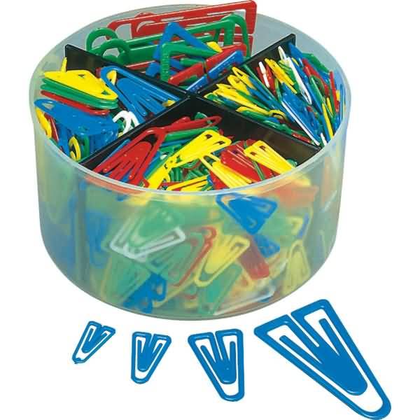 Plastikclips Set 21/25/35/60mm VE=650 Stück sortiert-1