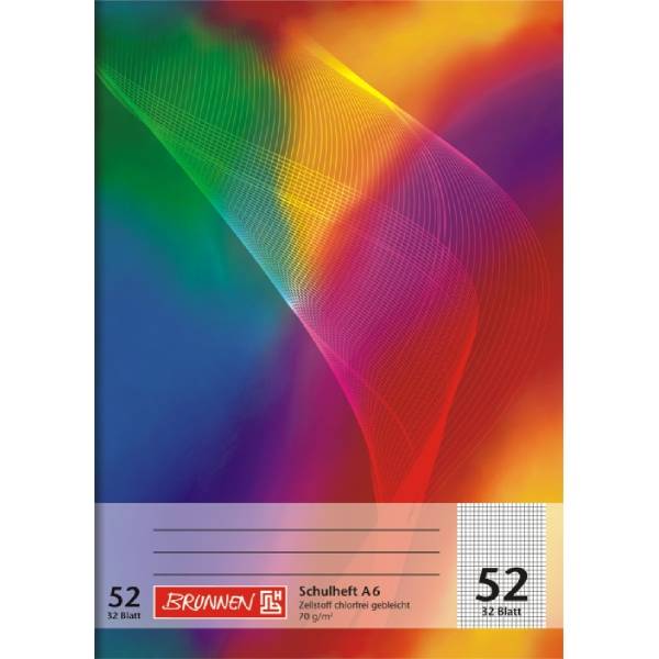 Schulheft A6 Lineatur 52 80 g/qm 32 Blatt-0