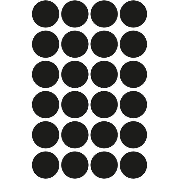 Markierungspunkte 18mm VE=96 Stück schwarz-1