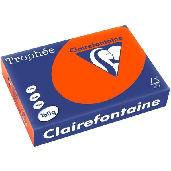 Kopierpapier Trophee A4 160g/qm VE=250 Blatt ziegelrot