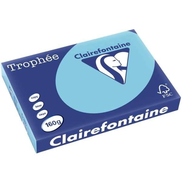 Kopierpapier Trophee A3 160g/qm VE=250 Blatt blau