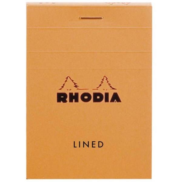 Notizblock Rhodia Nr. 11 A7 liniert 80 Blatt orange