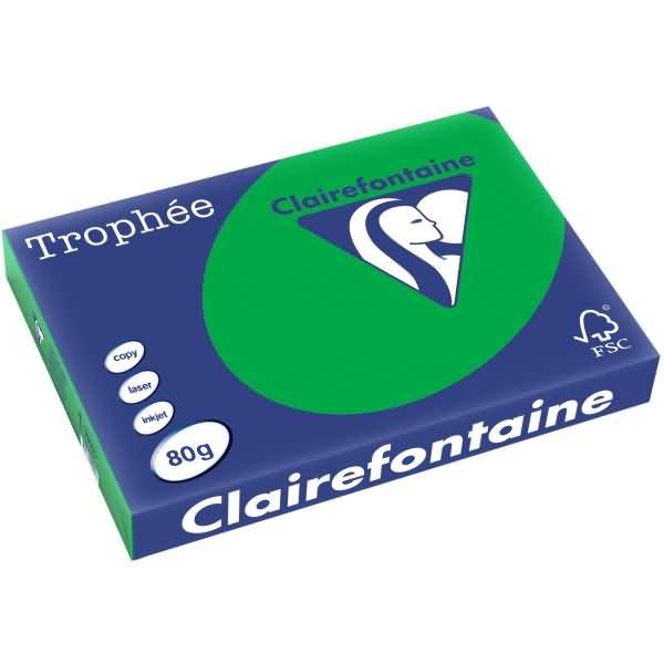 Kopierpapier Trophee A3 80g/qm VE=500 Blatt billardgrün