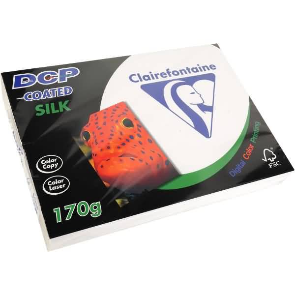 Laser- /Inkjetpapier DCP gestrichen Silk A4 210x297mm 170g/qm weiß matt VE=250 Blatt-0