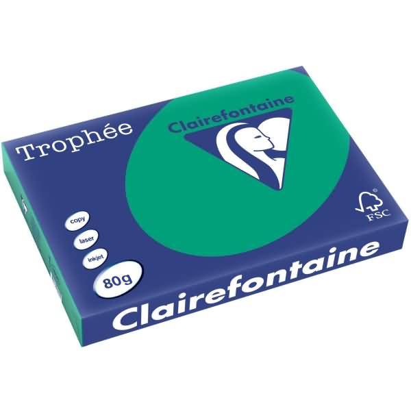 Kopierpapier Trophee A3 80g/qm VE=500 Blatt tannengrün