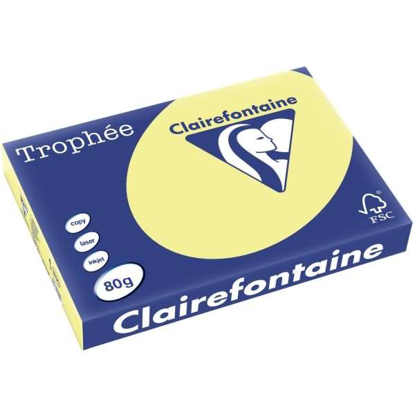 Kopierpapier Trophee A3 80g/qm VE=500 Blatt narzissengelb