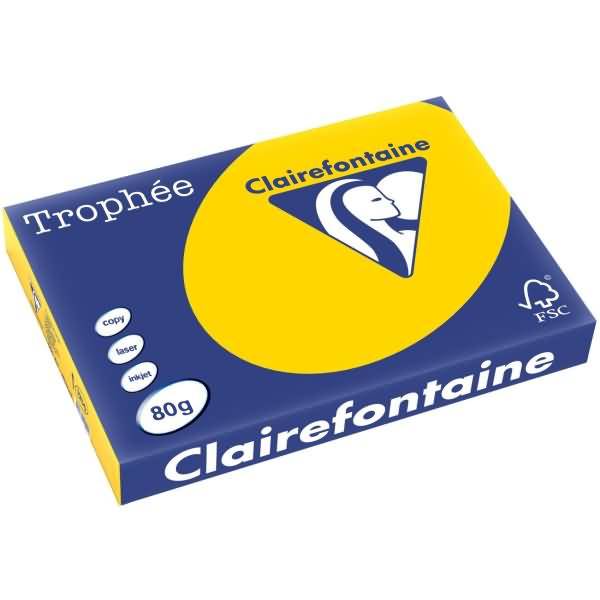 Kopierpapier Trophee A3 80g/qm VE=500 Blatt goldgelb
