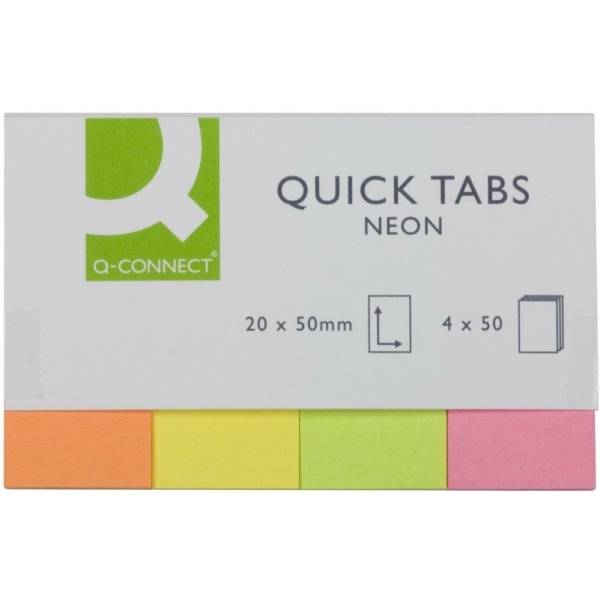 Haftstreifen 20x50mm Neonfarben VE=4x40 Blatt-0