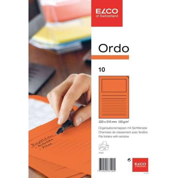 Organisationsmappe Ordo classico Papier A4 220x310 mm orange VE=10 Stück