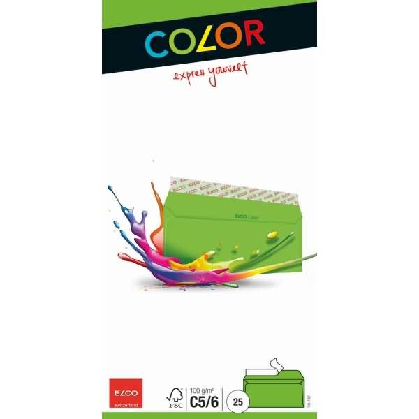 Elco 74617.62 - C6/C5 (114 x 229 mm) - Grün - Forest Stewardship Council (FSC) --1