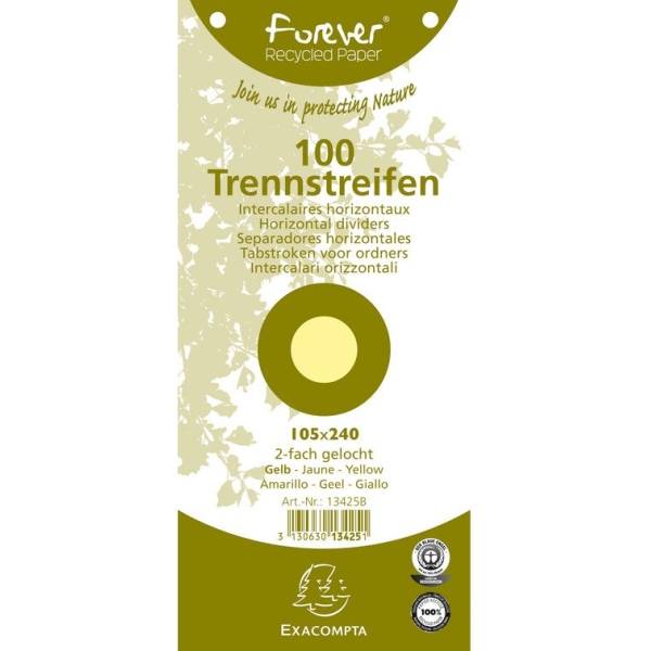 Trennstreifen 10,5x24cm 190g/qm Karton RC gelb VE=100 Stück-0