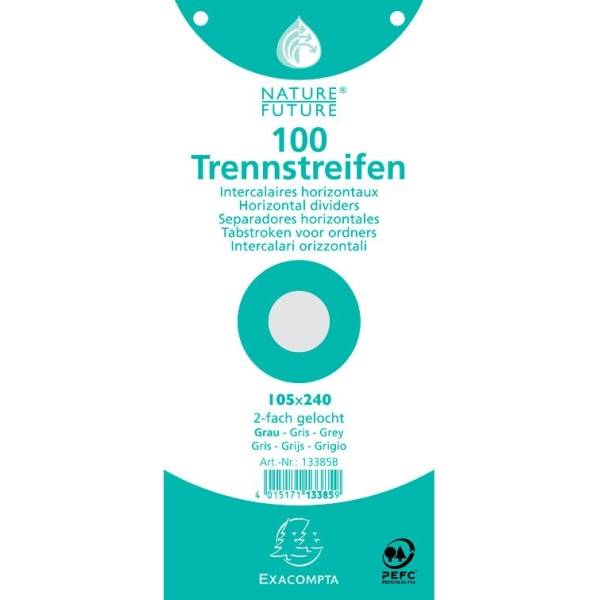 Trennstreifen 10,5x24cm VE=100 Stück grau-0