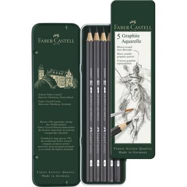 Bleistift Graphit Aquarelle VE=5 Stück