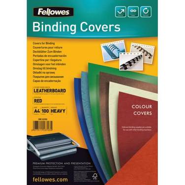 Fellowes Deckblatt Delta 5370305 DIN A4 rot 100 St./Pack.