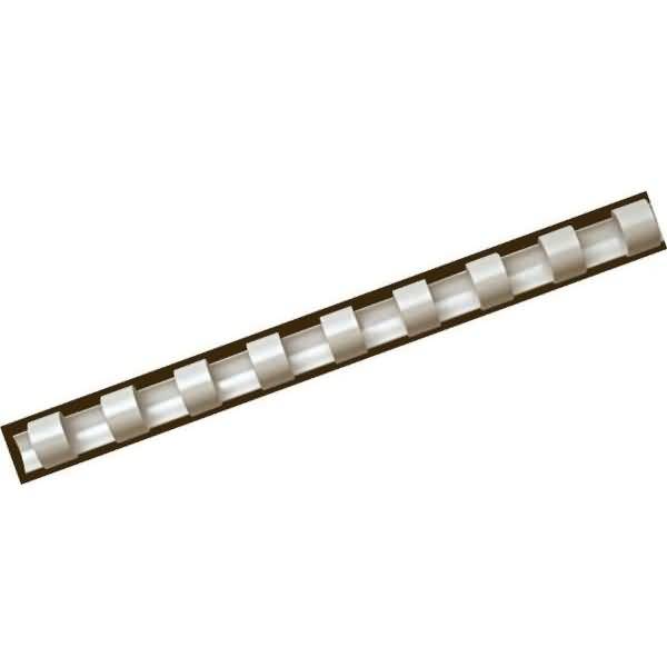 Plastikbinderücken A4 21 Ringe weiß 16mm VE=25 Stück-0