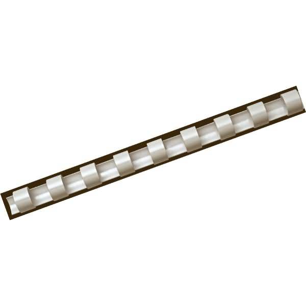 Plastikbinderücken A4 21 Ringe weiß 12mm VE=25 Stück