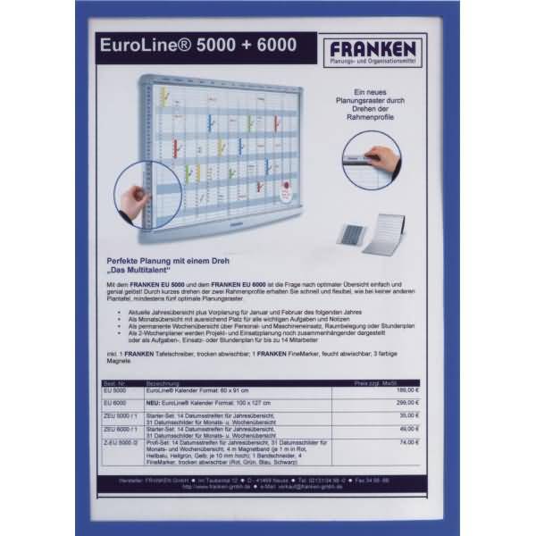 Dokumentenhalter selbstklebend A5 blau VE=5 Stück
