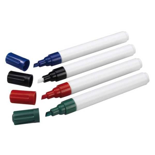 Kreidemarker Jumbo - je 1 x rot, blau, grün, schwarz