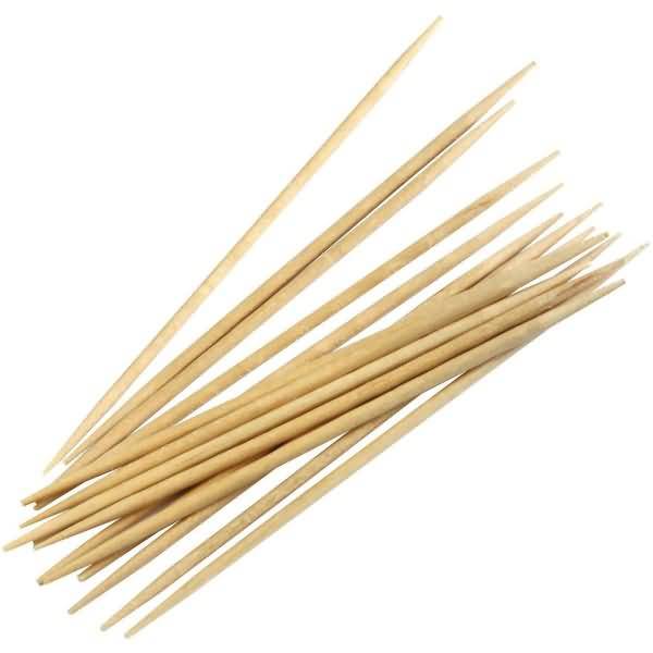 Bambus-Zahnstocher einzeln verpackt DM 2x66mm VE=1000 Stück natur