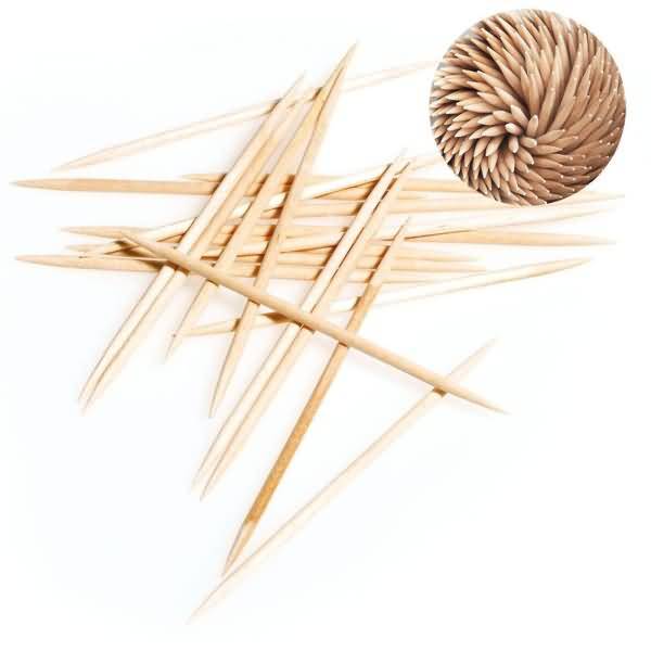 Holz-Zahnstocher unverpackt DM 2x80mm VE=1000 Stück natur-1