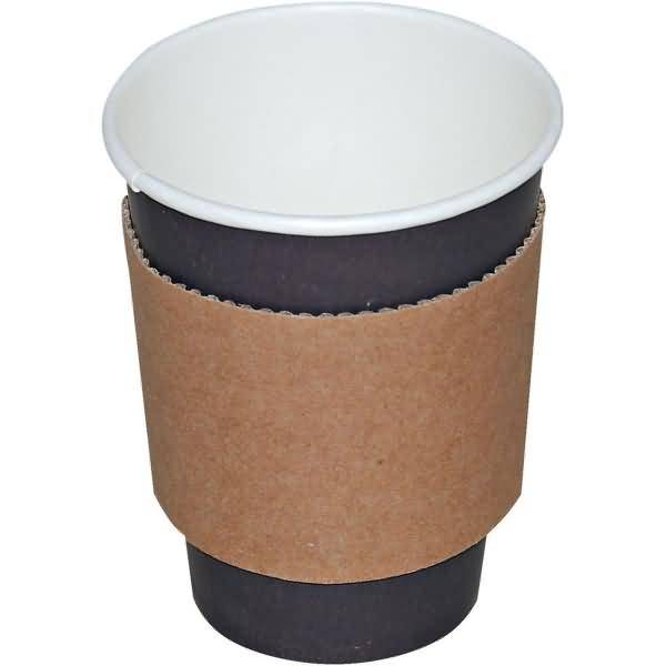 Bechermanschette 0,3l 25 Stück braun