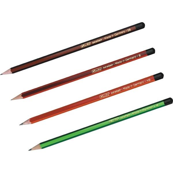 Bleistift Scolair H,HB,B,2B VE=4 Stück