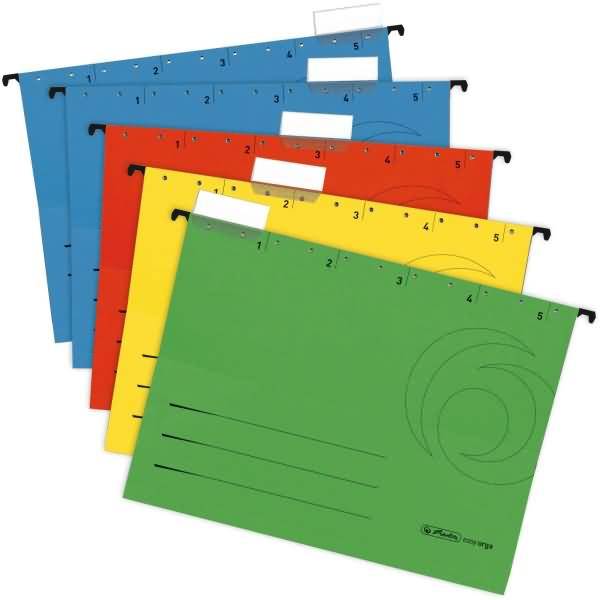 Hängemappe 230g/qm farbig sortiert VE=5 Stück-0