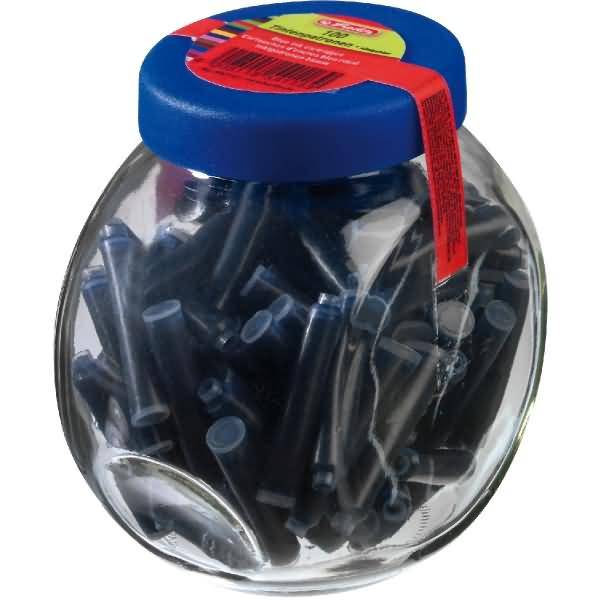 Tintenpatrone blau VE=100 Stück im Glas