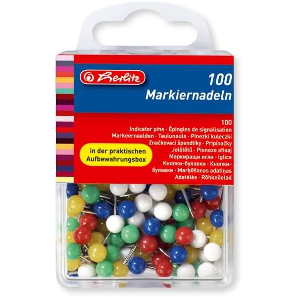 Markiernadeln VE=100 Stück sortiert-0