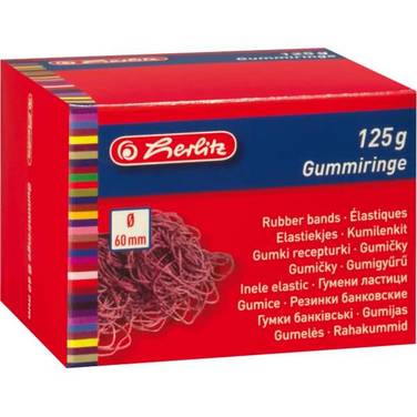 Gummiringe 60mm 125g rot
